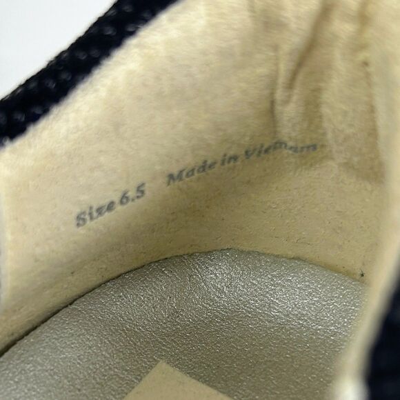 Dolce Vita Zina Sneakers Gunmetal Glitter Leather Tennis Shoes Lace Up Glam 6.5 - Picture 9 of 10